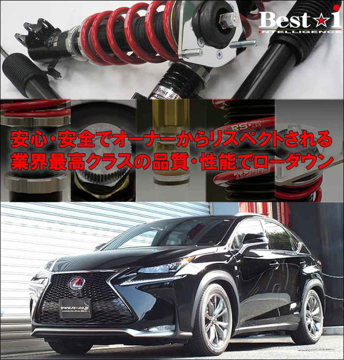 レクサス NX専用 車高調キット(RS-R Best-i)の販売ページです