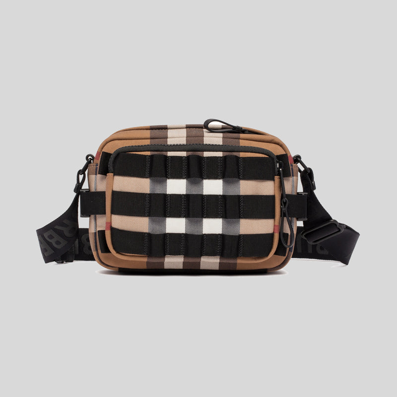 BURBERRY Unisex Paddy Dark Birch Brown Rockford Crossbody Bag 80644441