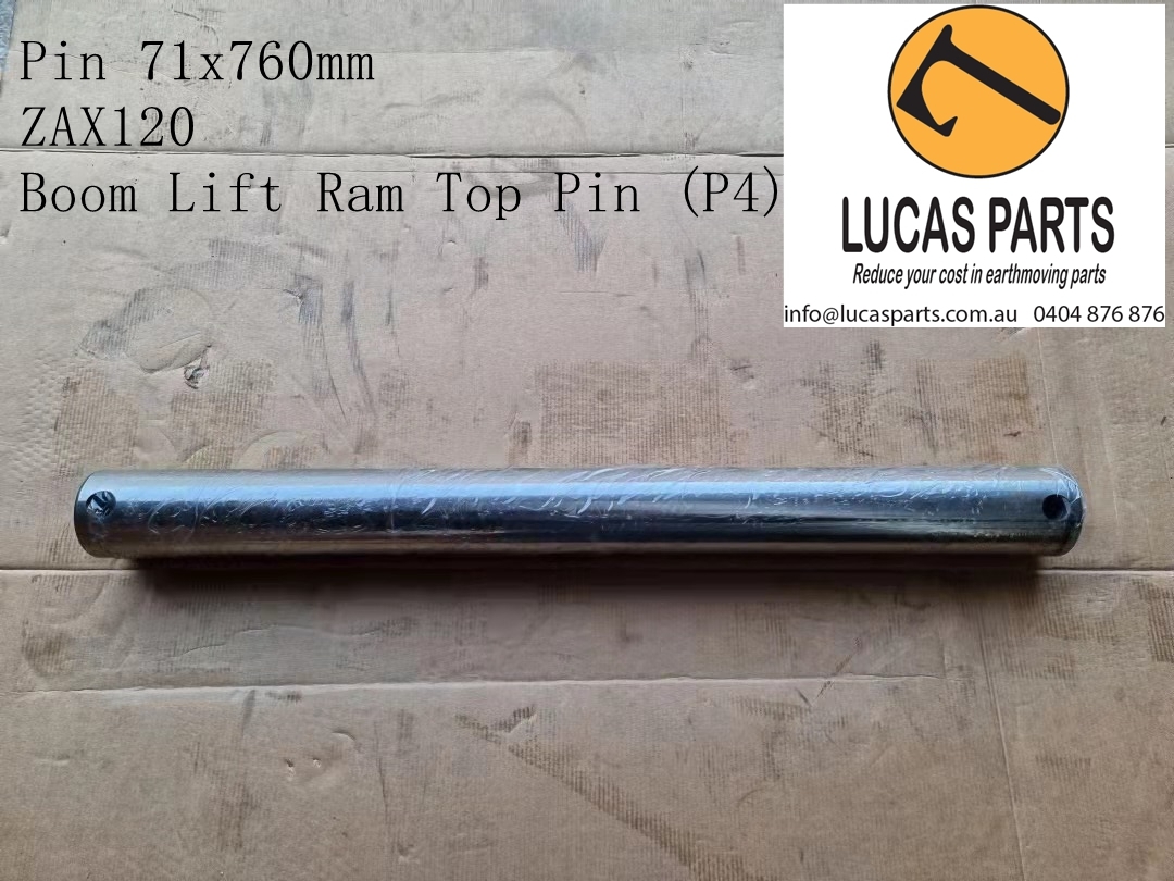Excavator Pin 71*760mm ID*TL Boom Lift Ram Top PinZX120 ZX125