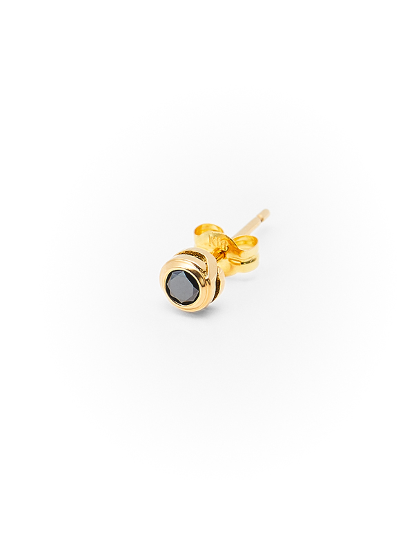 セルトンピアス【K18YG/BKDIA】|MARS(マーズ)