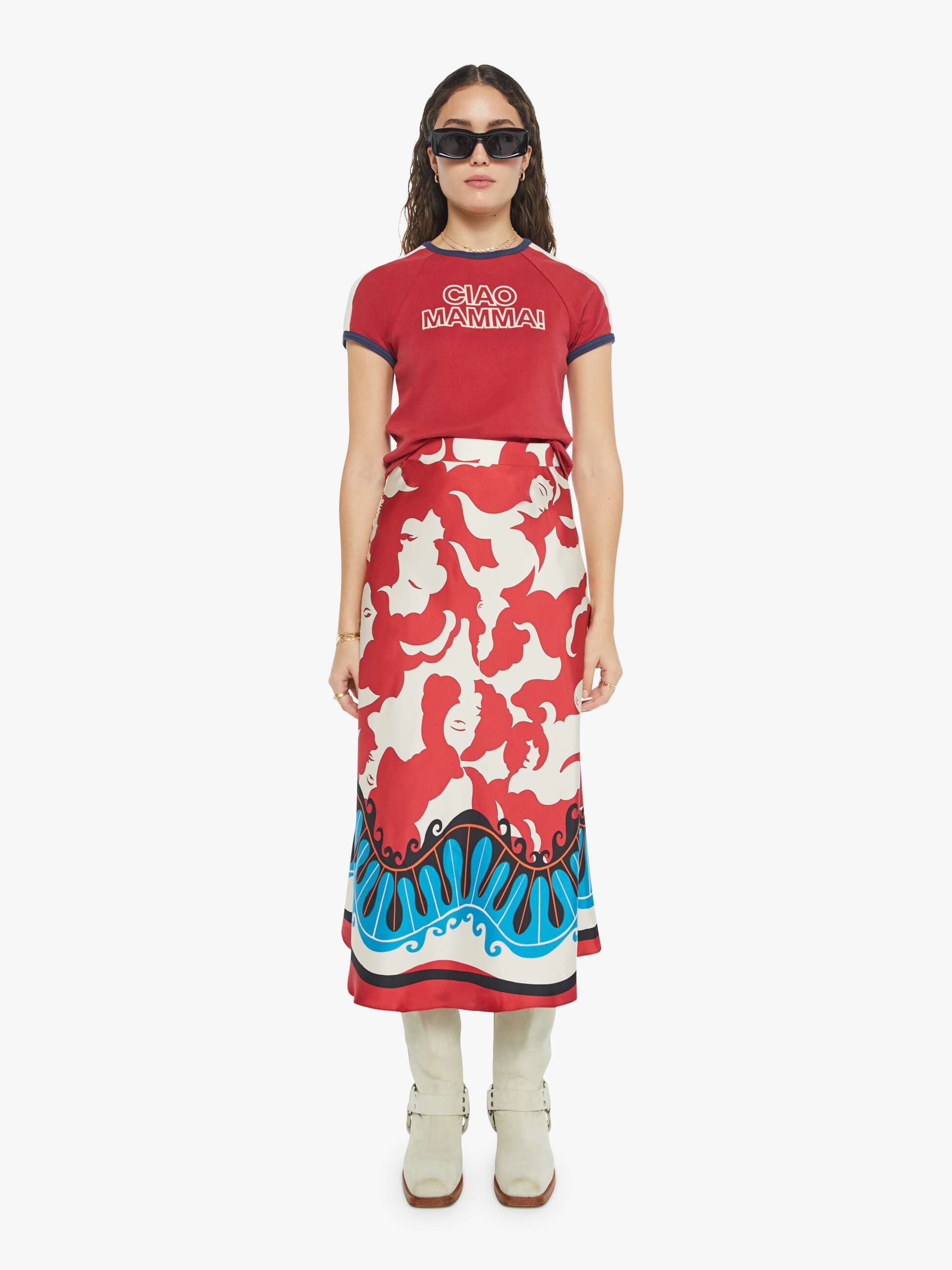 La DoubleJ x MOTHER Lungomare Skirt - Mamma Placee