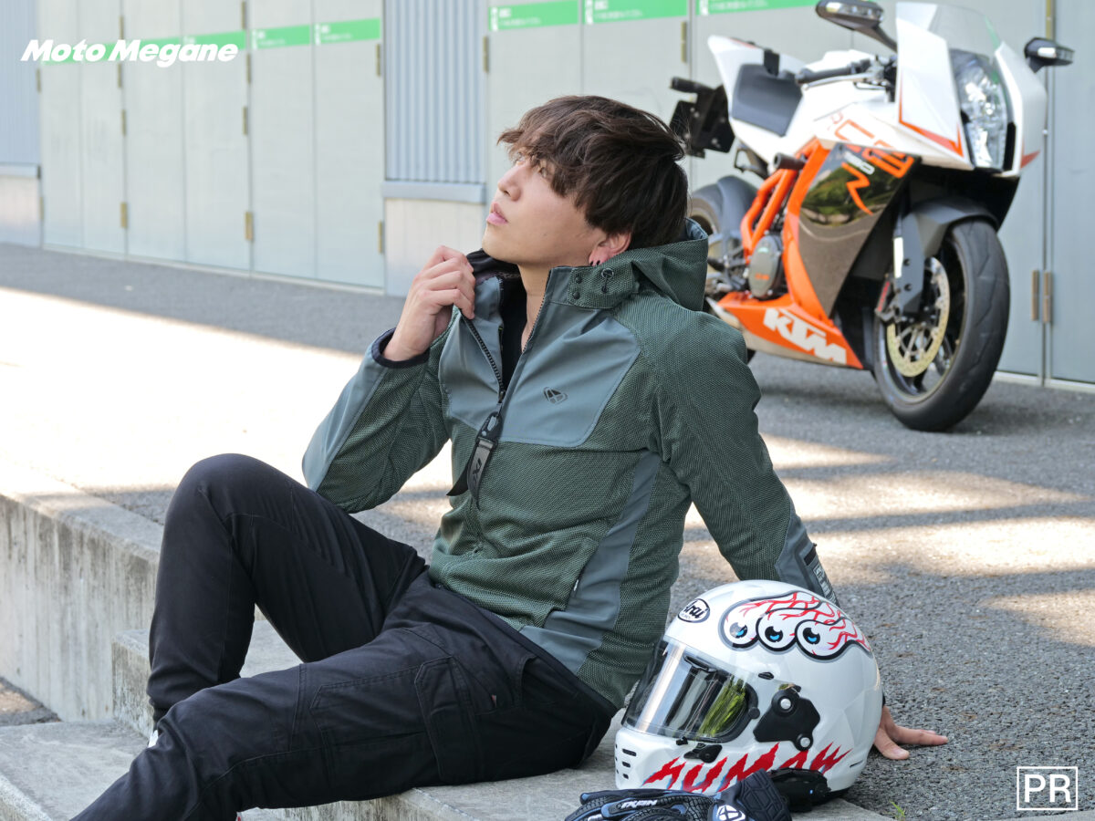 シルエットが美しい高性能ライディングジャケット「IXON BURNING AIR A