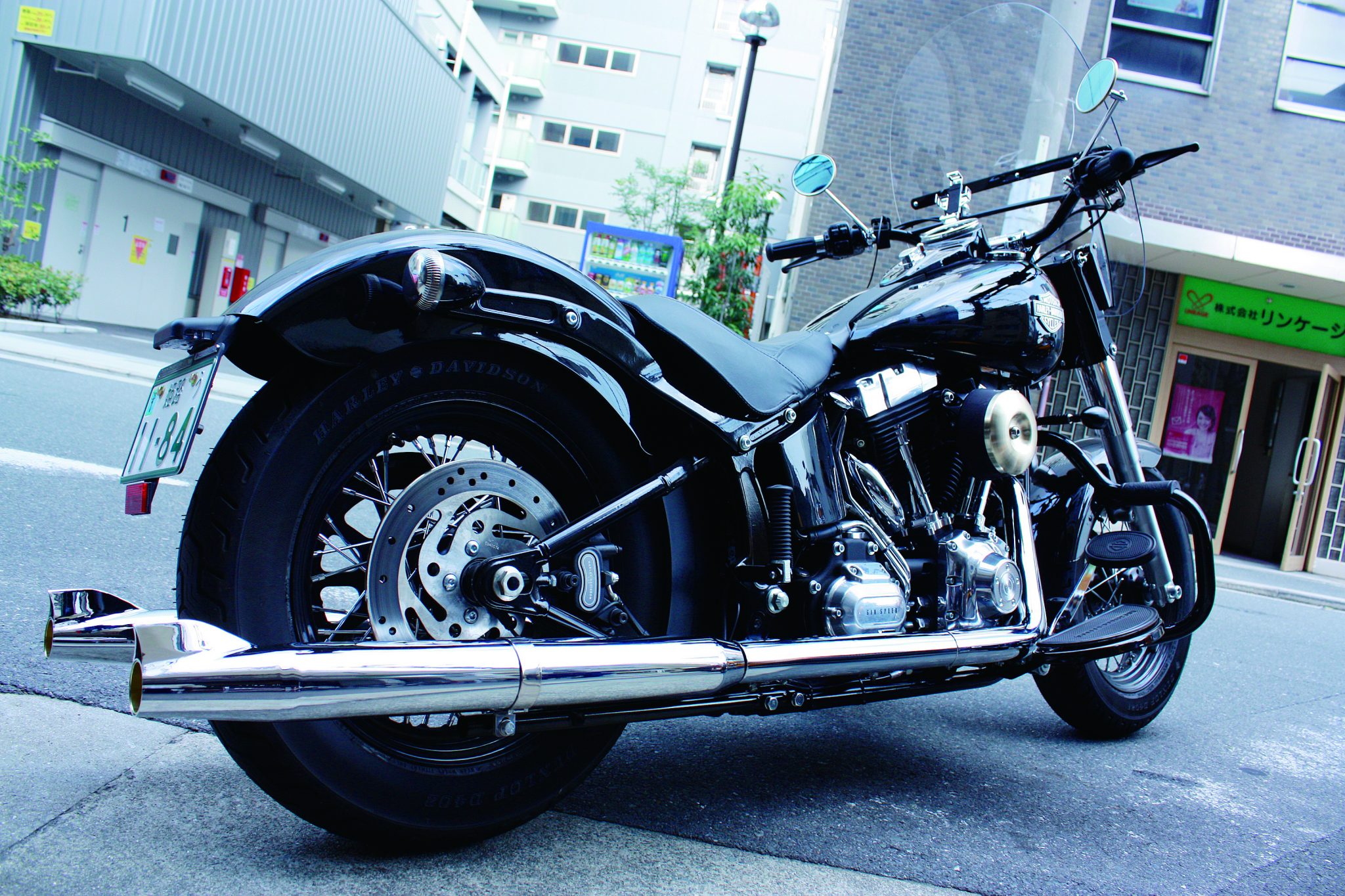 ハーレー｜ソフテイルファミリー 1984~2017用 独立左右出しエキパイ