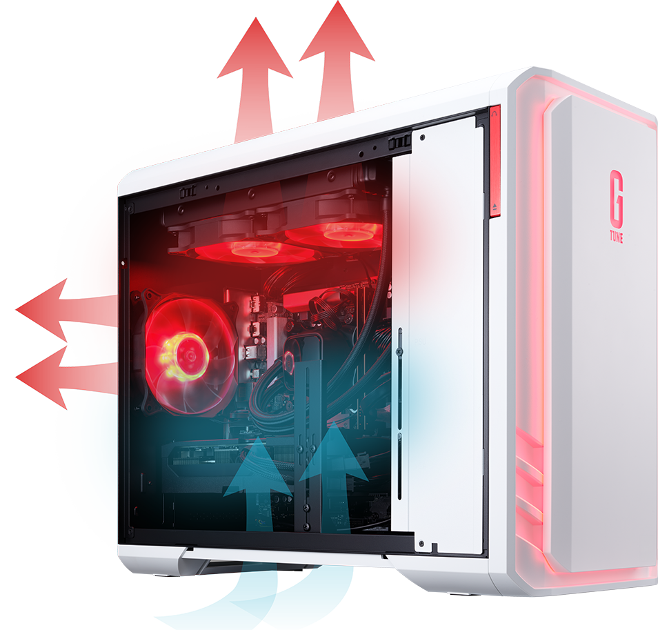 ミニタワー ゲーミングPC（ホワイト）｜G TUNE マウスコンピューター