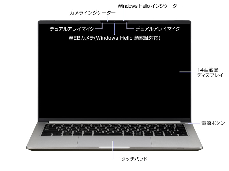 DAIV 4P Windows 11 Iris Xe グラフィックス搭載 高性能 軽量ノート