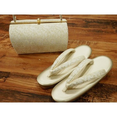 草履バックセット 帯地 西陣織 日本製 フォーマル 振袖用 礼装用 M