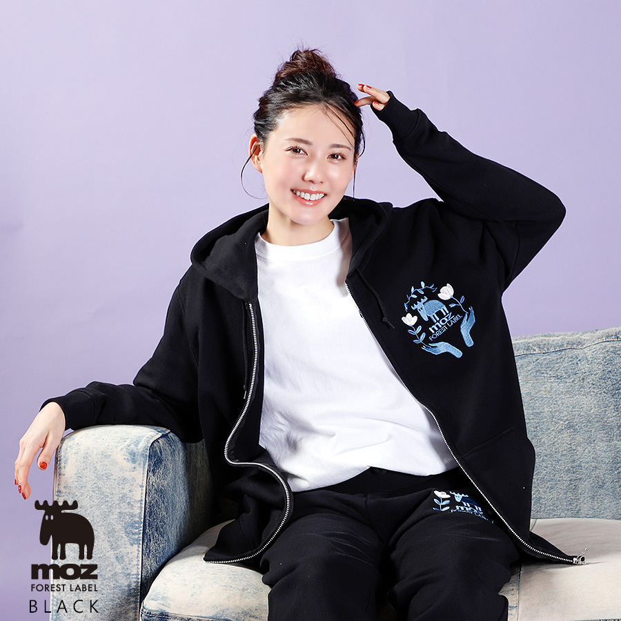 北香那×moz FOREST LABEL コラボZIPパーカー