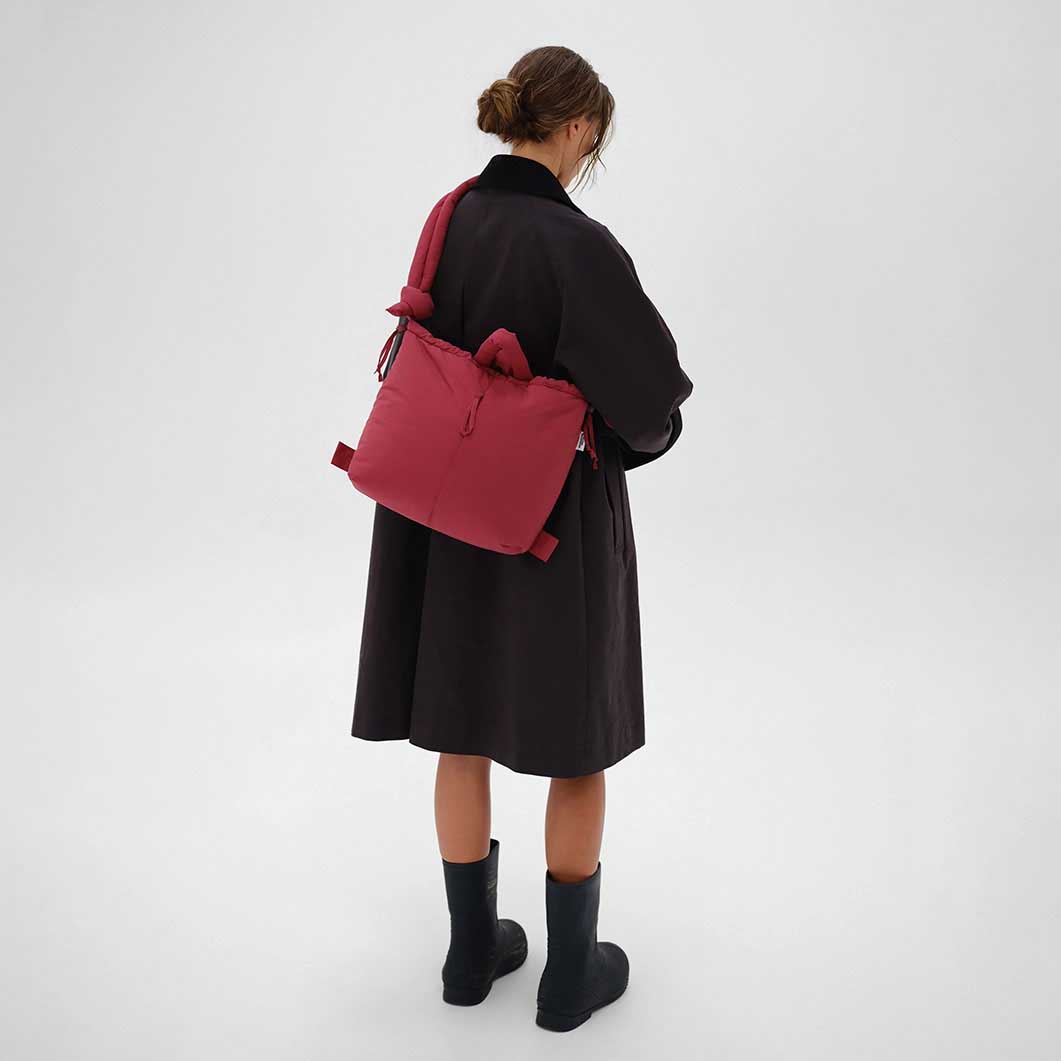 Olend Ona ソフト コンバーティブル バッグ チェリーレッド(チェリー