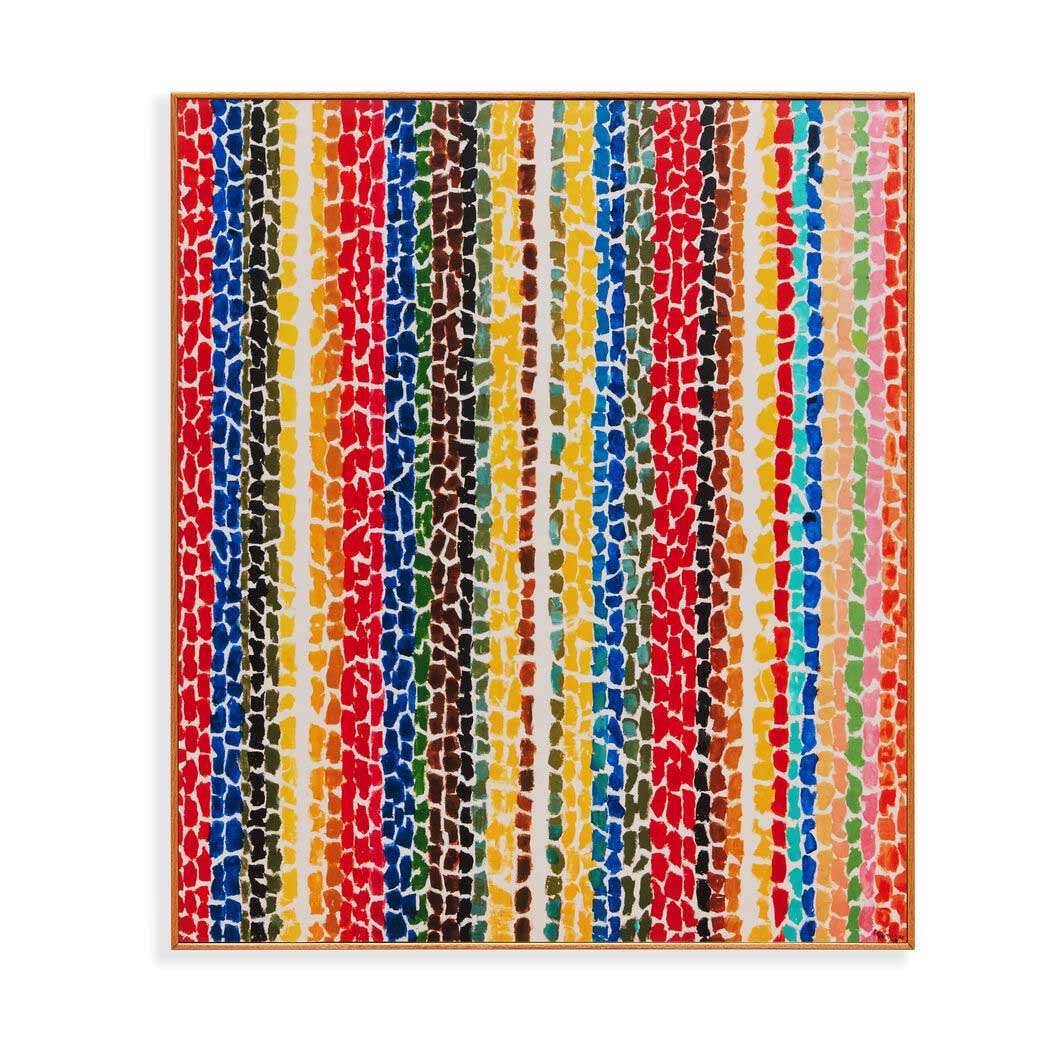 アルマ・トーマス：Breeze Rustling Through Fall Flowers フレーム付