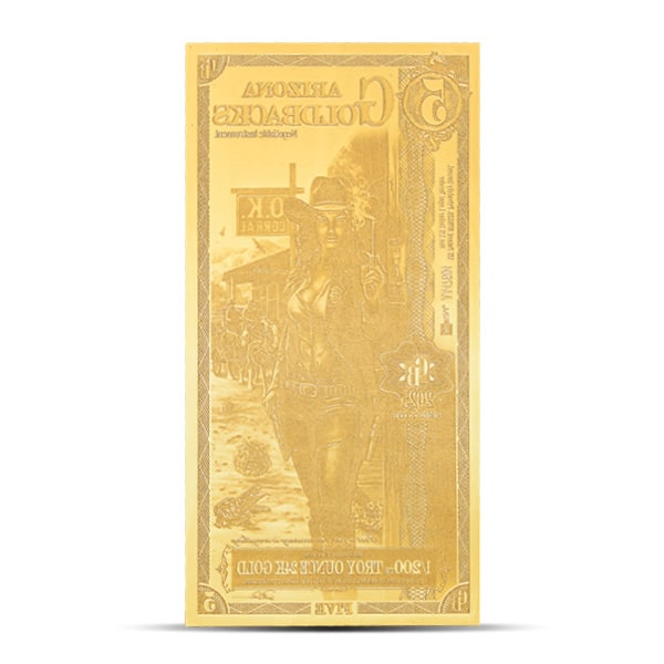5 Arizona Goldback - Lex et Ordo, 1/200th Troy Oz .9999 Gold
