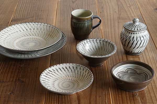 小鹿田焼 飛び鉋 二合壺｜和食器の通販 monsen