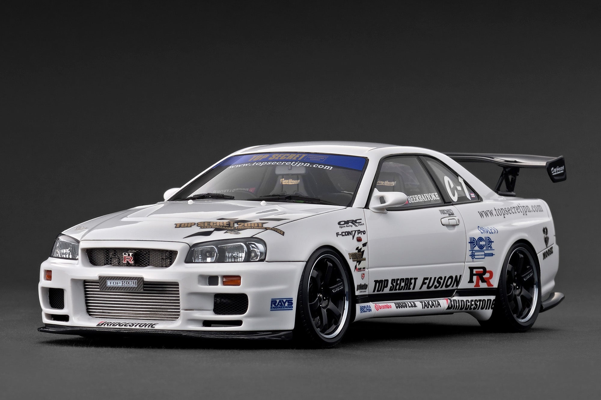 Ignition Model 1:18 Nissan Skyline 34GT-R (R34) TOP SECRET in