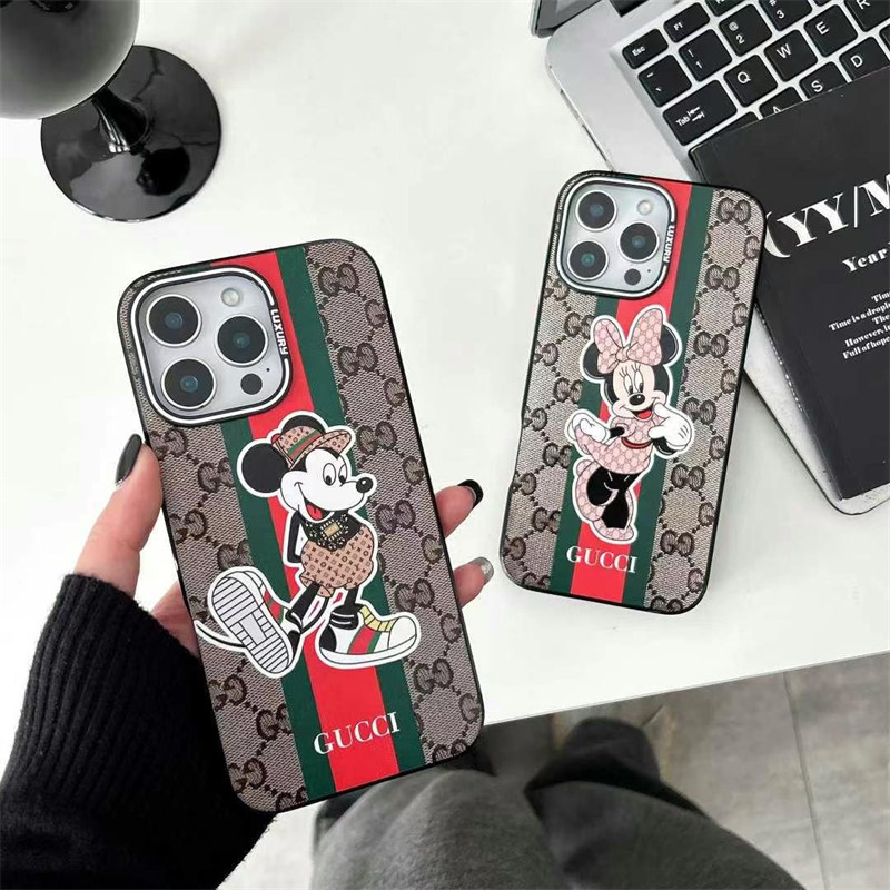 iphone16/16pro ケース ミッキー グッチ iphone15/15plus ケース