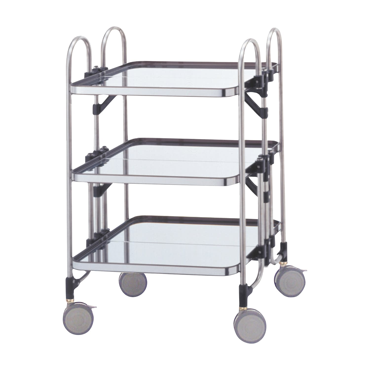 折りたたみ式器械台(3段) カート(折りたたみ) 24-7274-00 トクヤマ HEA