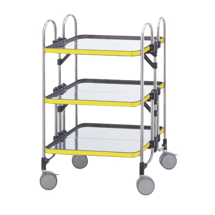 折りたたみ式器械台(3段) カート(折りたたみ) 24-7274-00 トクヤマ HEA