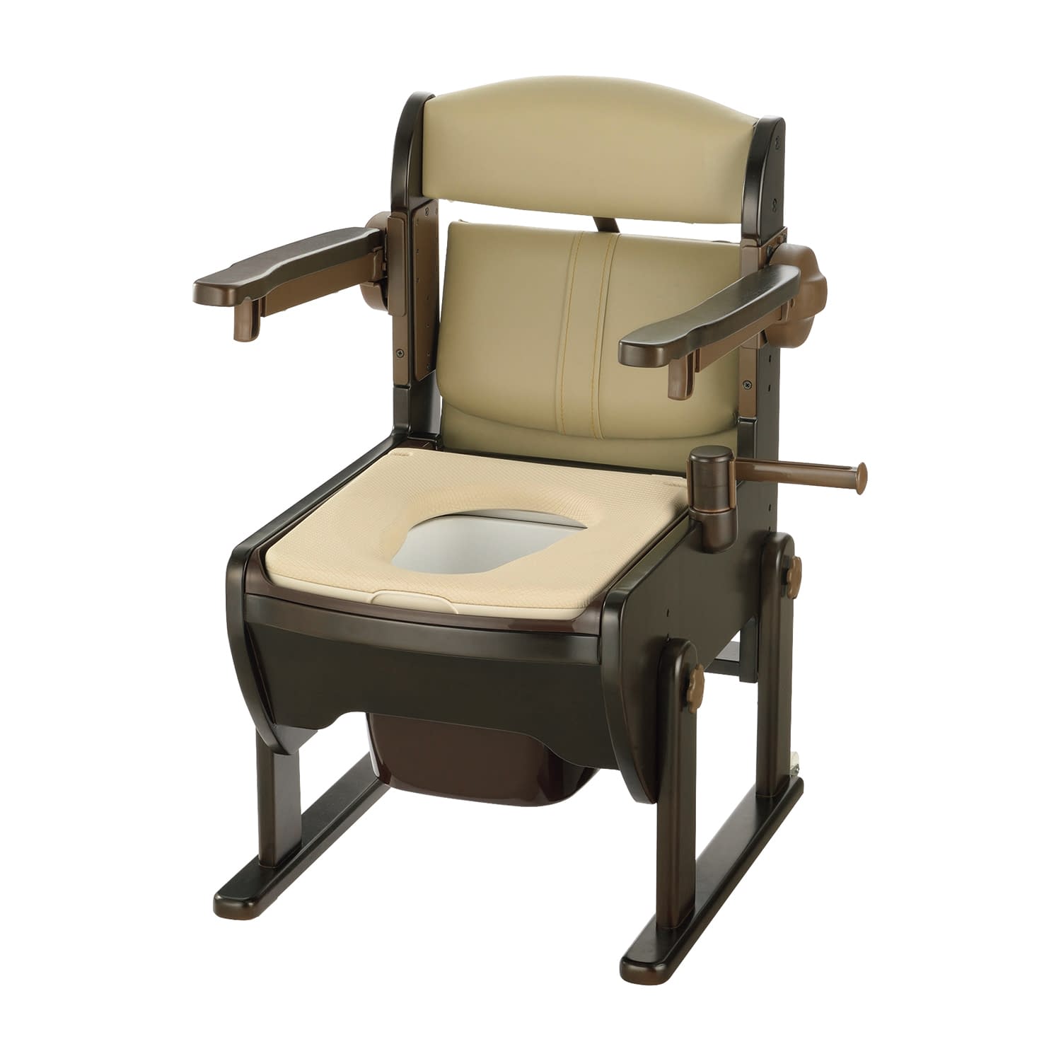 木製きらく 片付け簡単トイレN 普通便座タイプ トイレ(ポータブル