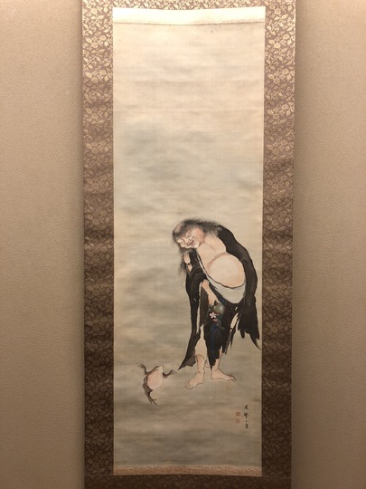 宋紫石 蝦蟇仙人図 左右牡丹図｜古美術・掛け軸の販売・買取・鑑定