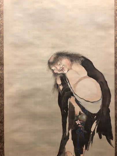 宋紫石 蝦蟇仙人図 左右牡丹図｜古美術・掛け軸の販売・買取・鑑定