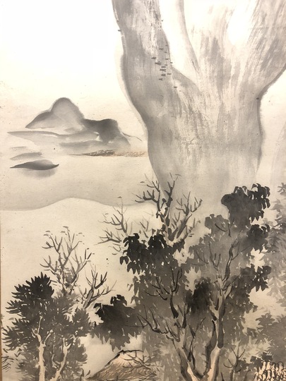 谷文晁 山水図｜古美術・掛け軸の販売・買取・鑑定-松本松栄堂