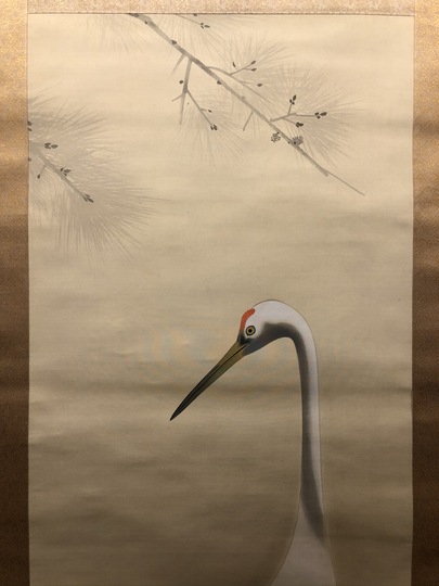 金島桂華 鶴｜古美術・掛け軸の販売・買取・鑑定-松本松栄堂