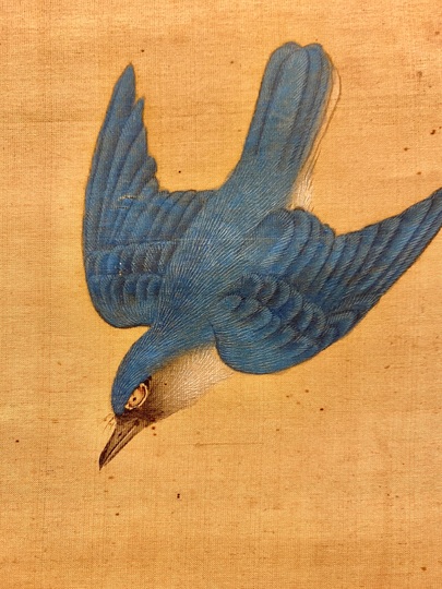 森蘭斎 梅菊小禽図｜古美術・掛け軸の販売・買取・鑑定-松本松栄堂