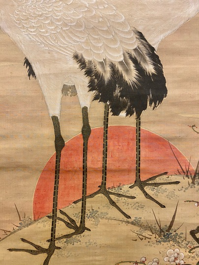 島琴陵 鶴亀図 双幅｜古美術・掛け軸の販売・買取・鑑定-松本松栄堂