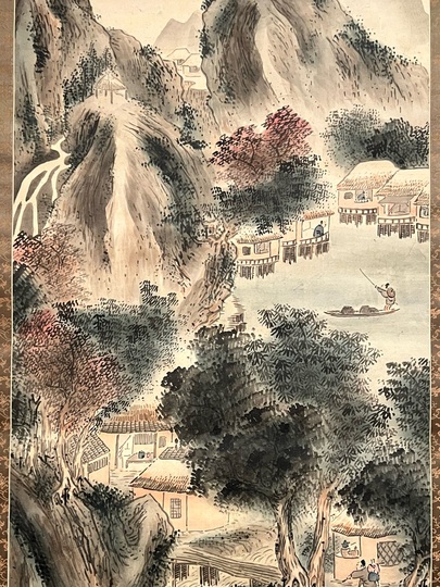 横井金谷 山水図｜古美術・掛け軸の販売・買取・鑑定-松本松栄堂