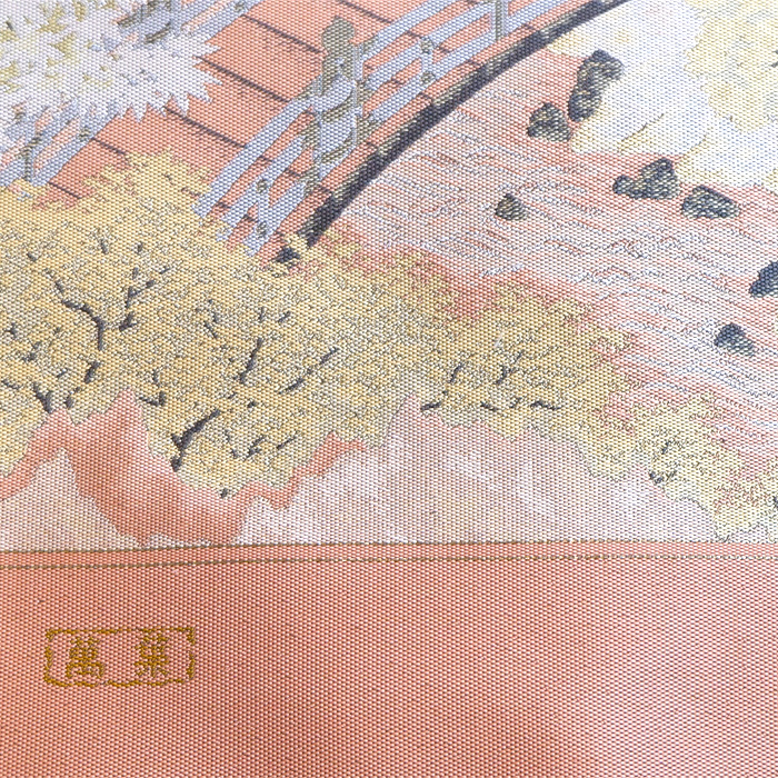 山喜織物謹製 紹巴萬葉 西陣織錦袋帯【神宮門】 [090416-mf-2