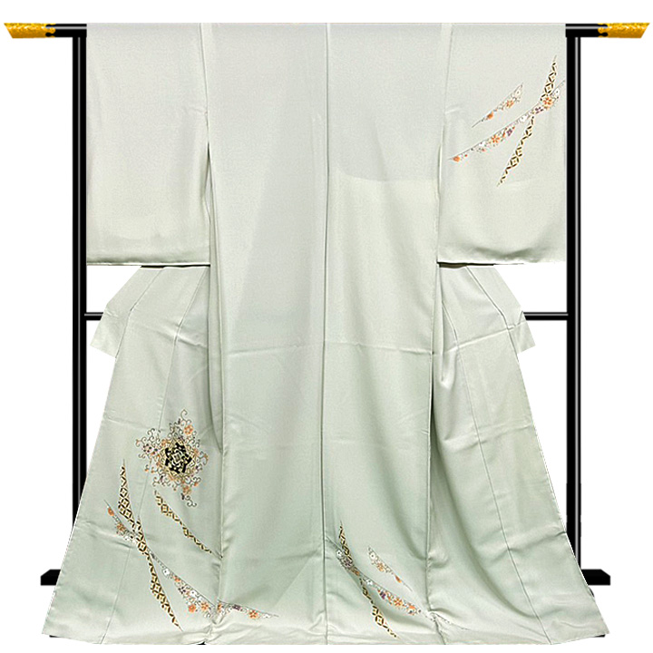 正絹 金駒刺繍 訪問着【唐草に華文】 [250509-ho-1] - ￥198,000
