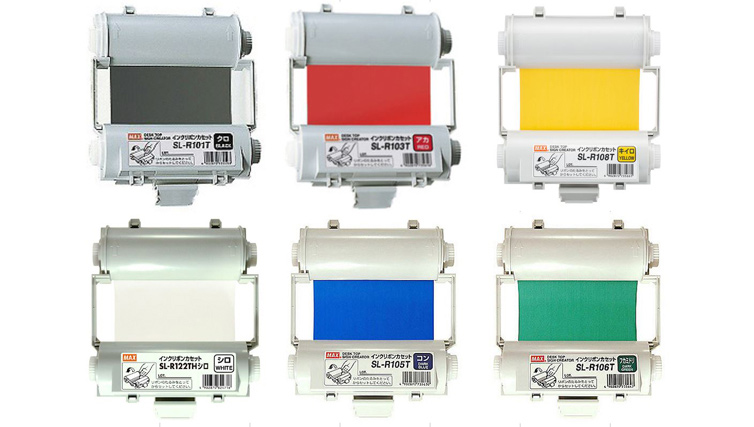 使い切りインクリボンカセット(SL-R101Tクロ他)の製品詳細ページ