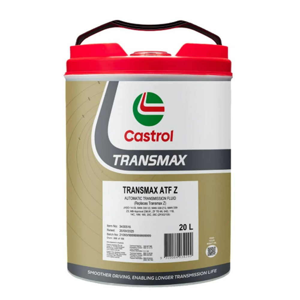CASTROL TRANSMAX ATF Z 20L CAS3430516 | Truck & Trailer Parts