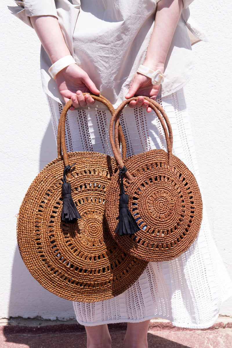 MAISON N.H PARIS カゴバッグ 丸型バッグ 夏 ベージュ MAISON N.H