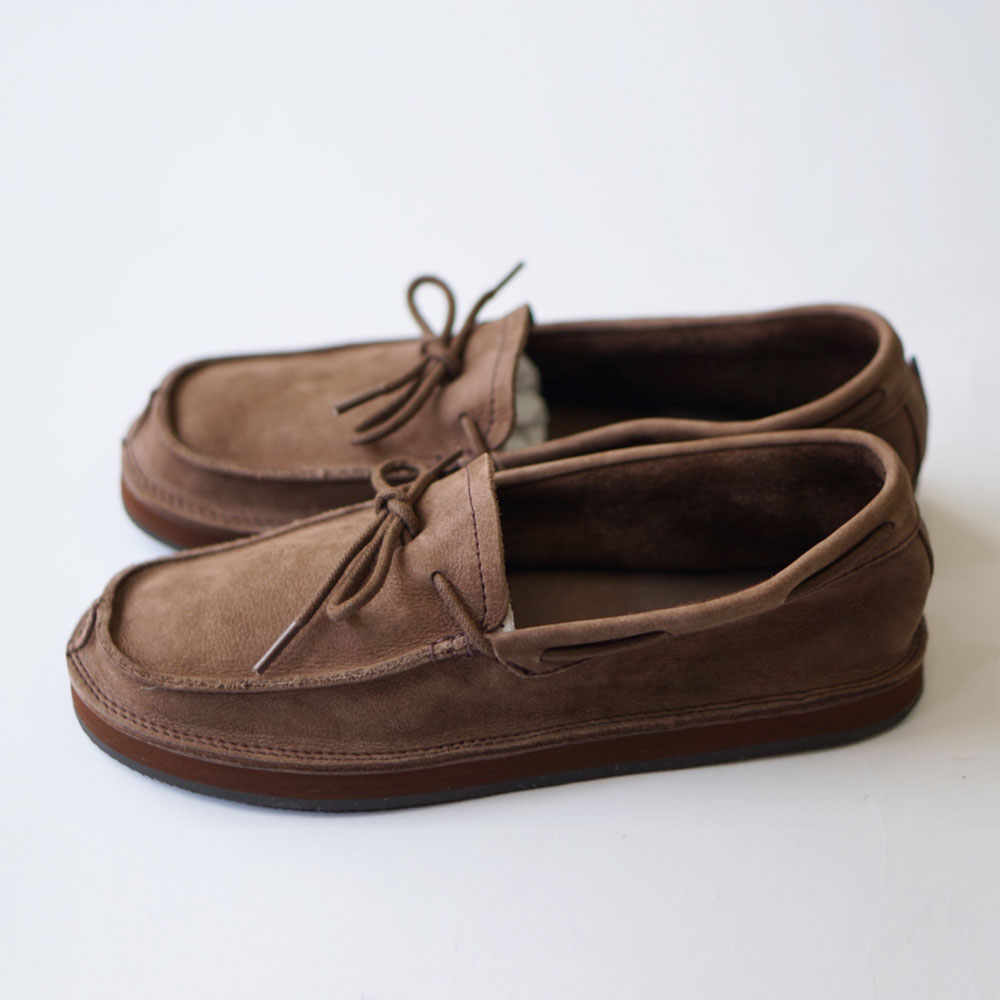 美品 レインボーサンダル モカ ローファー ブラウン 25cm 希少 スリッポン