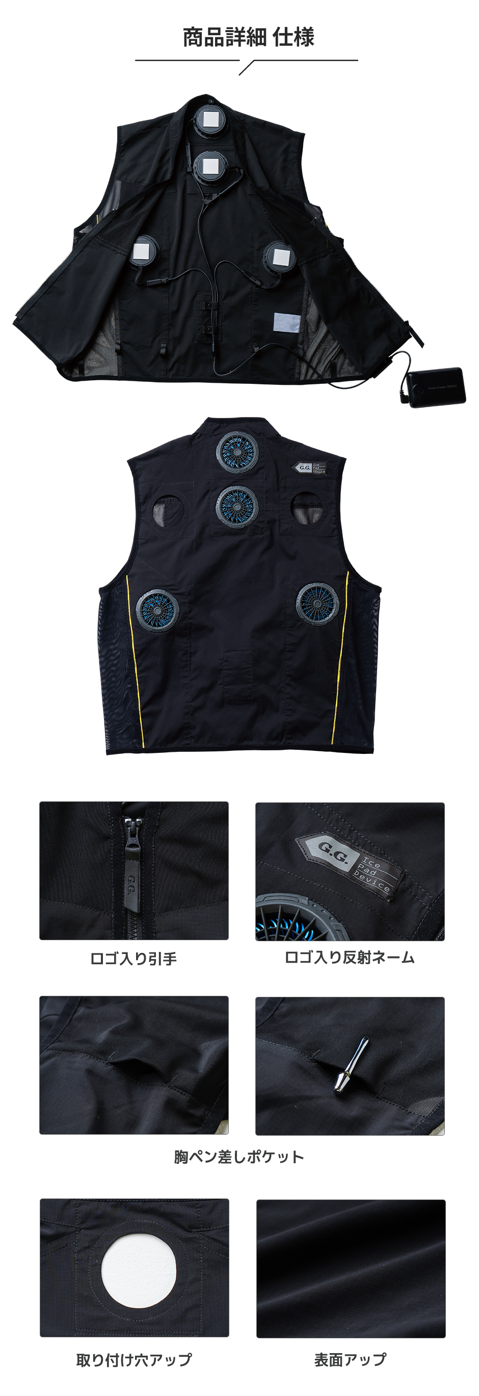 ペルチェ 冷却ベスト 13209 最新 2025年 桑和 ペルチェベストセット