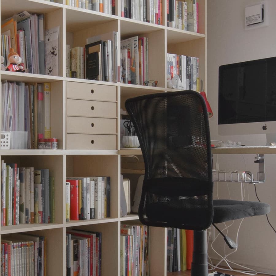 机付き本棚|デスク付き本棚の通販はマルゲリータ