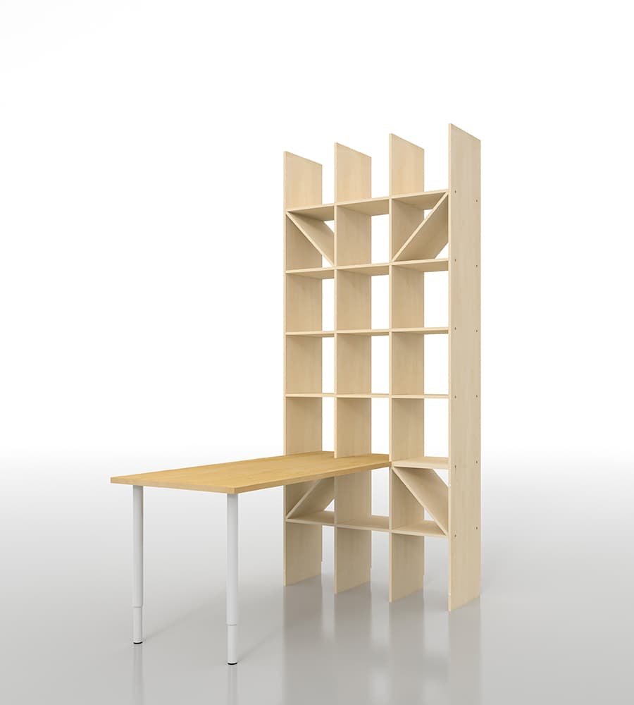 机付き本棚|デスク付き本棚の通販はマルゲリータ