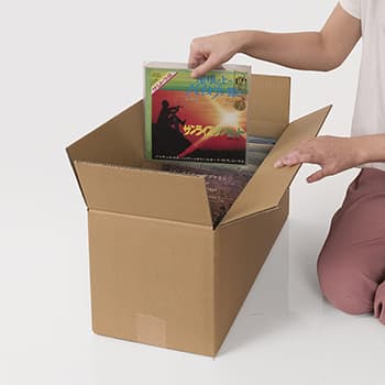 EPレコード用 段ボール箱（ダンボールボックス）EP180枚用（縦置き