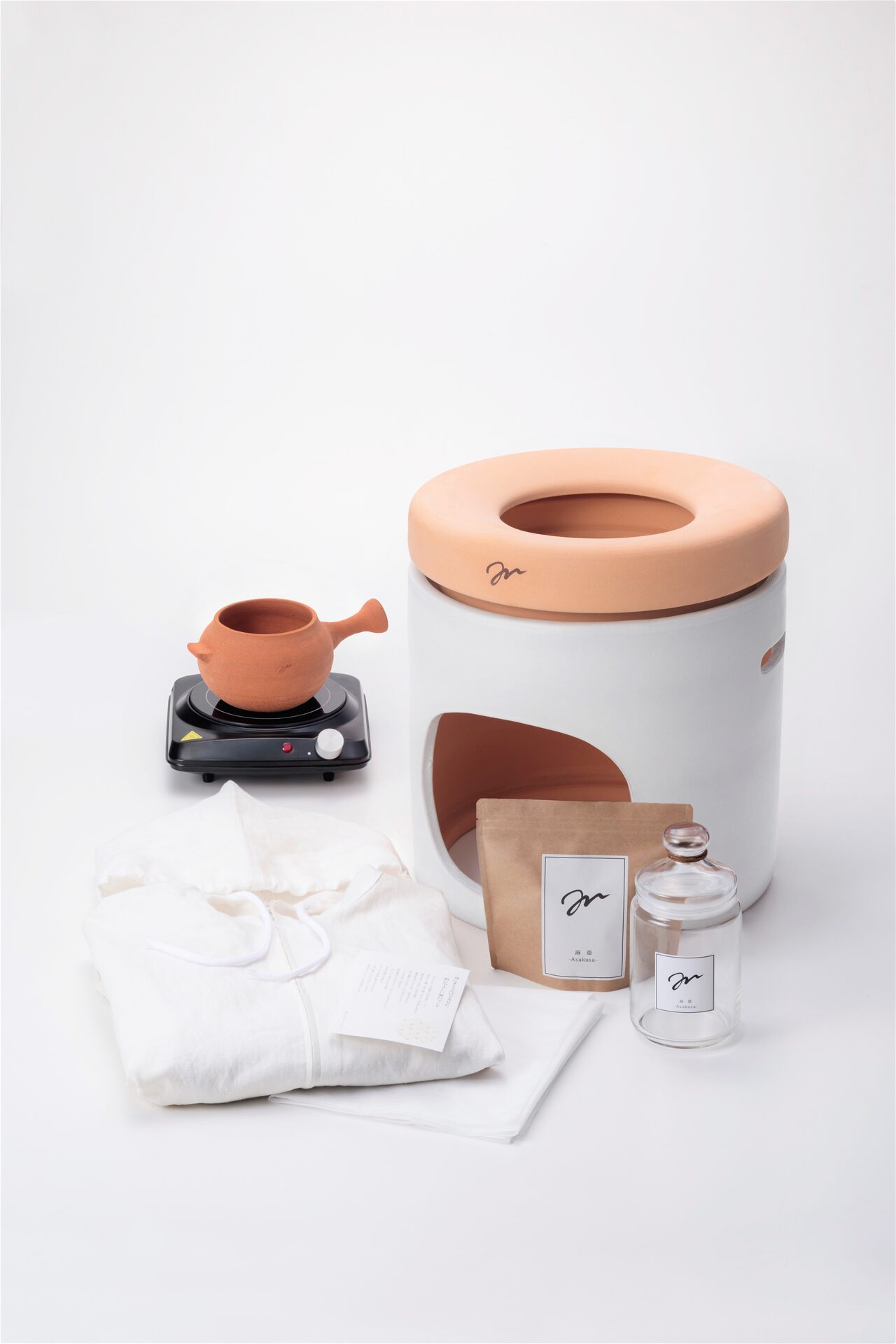 黄土スチームケア◎ホワイトセット（国産黄土100％) | MARL JAPAN