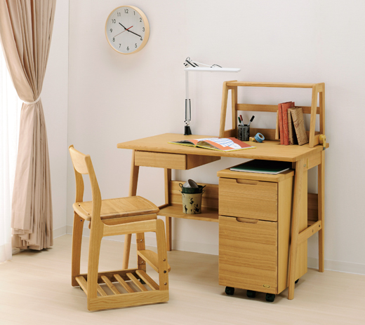 マルニ木工 学習家具セット ① フレンディスマート 学習机 引出付
