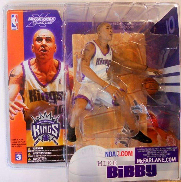 Mike Bibby Sacremento Kings NBA McFarlane action figure NIB new in