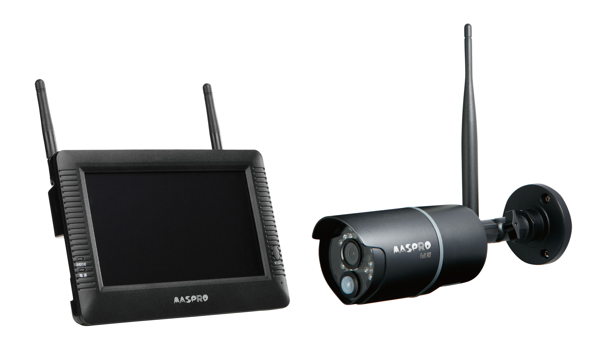 モニター＆ワイヤレスHDカメラセット WHC7M4 | マスプロ電工