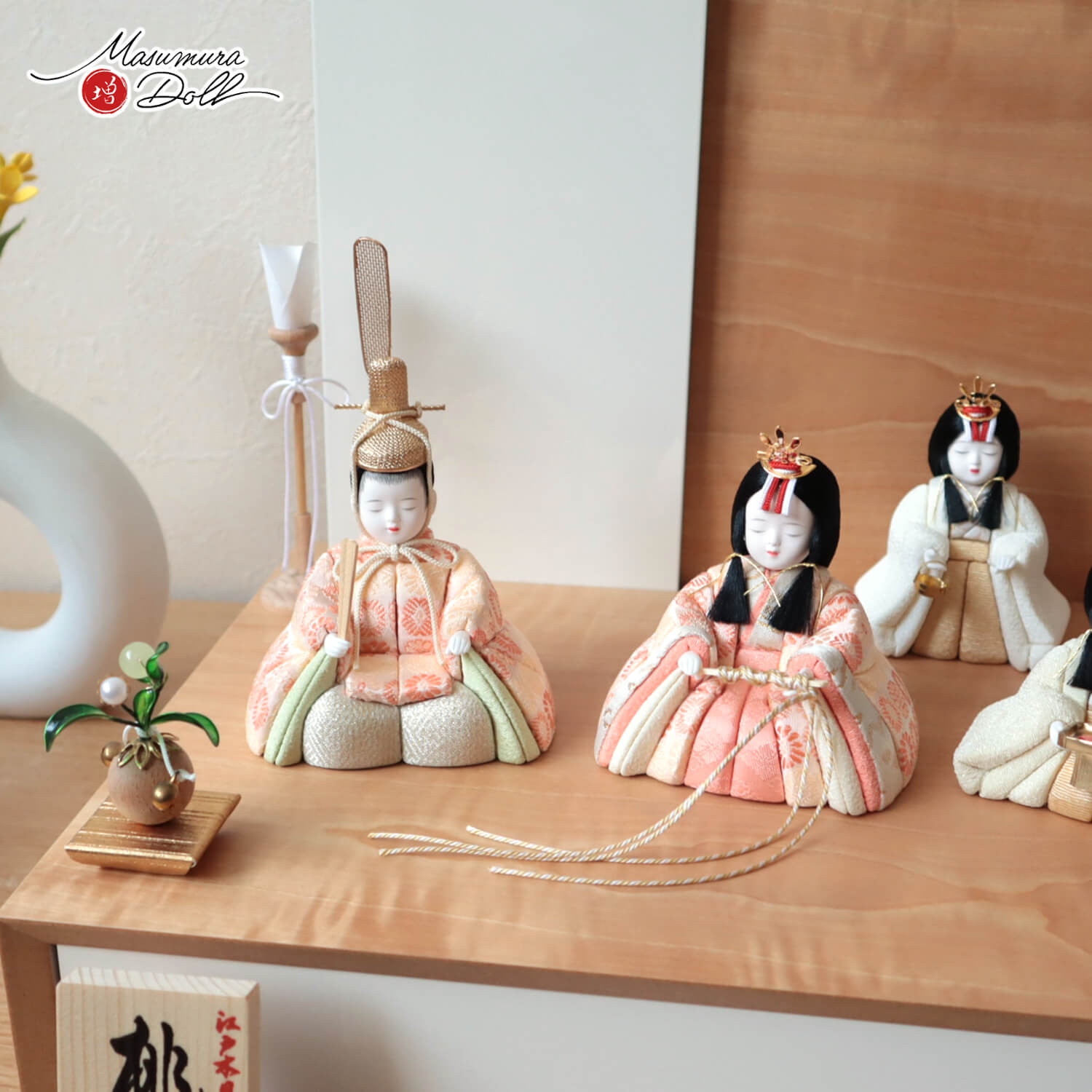 残りわずか 雛人形 一秀 木目込 コンパクト モダン おしゃれ 今どき