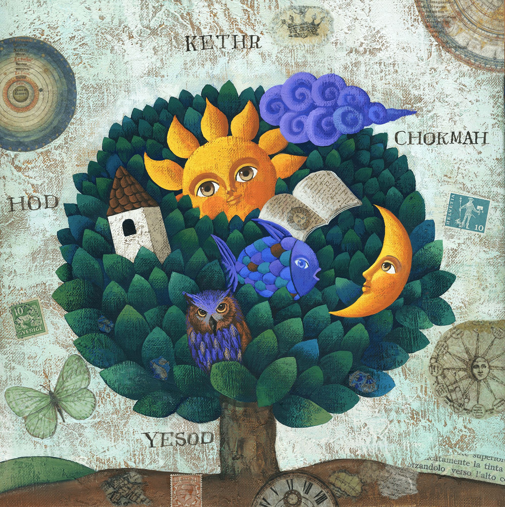 小澤摩純「ラバーズ」アクリル絵の具ペインティング(直筆) Yahoo