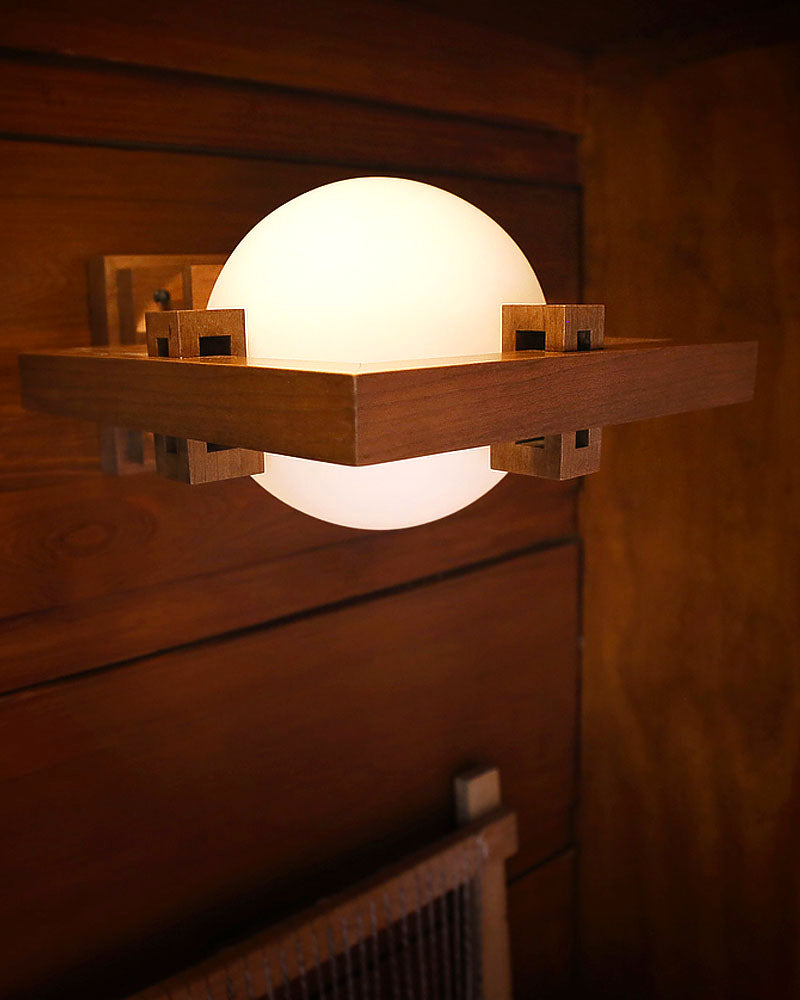 Frank Lloyd Wright Robie House Wall Sconce Lamp - Cherry | Maclin