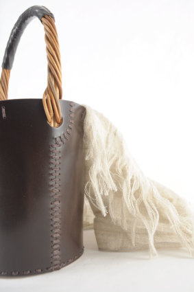 エバゴス ブライドルレザーミニバーキン型バケツ CHOCO 2017S/S 春夏