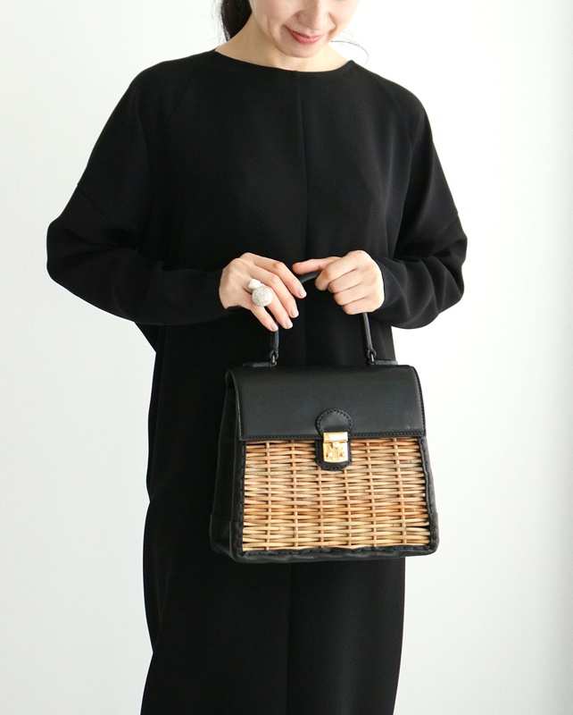 ebagos カーフ・ハンドバッグ M（かっちりバッグ/カーフケリー）カーフ