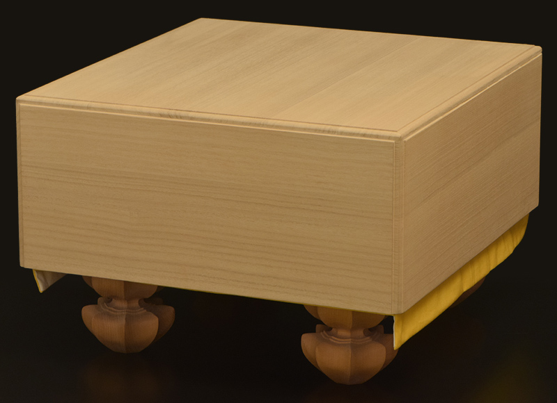 本榧足付碁盤 4寸（天柾） ga40026 | 前川榧碁盤店