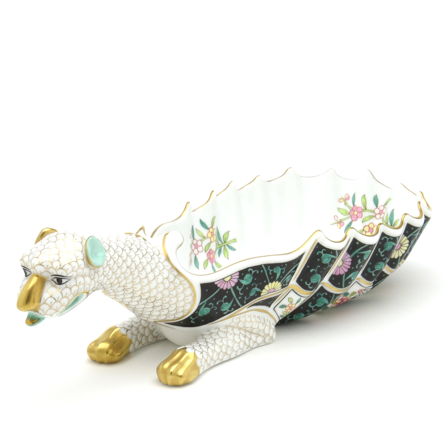 ヘレンド(Herend) 鶏置物(高さ:40cm) 雄鶏(05030/CD)【現物写真