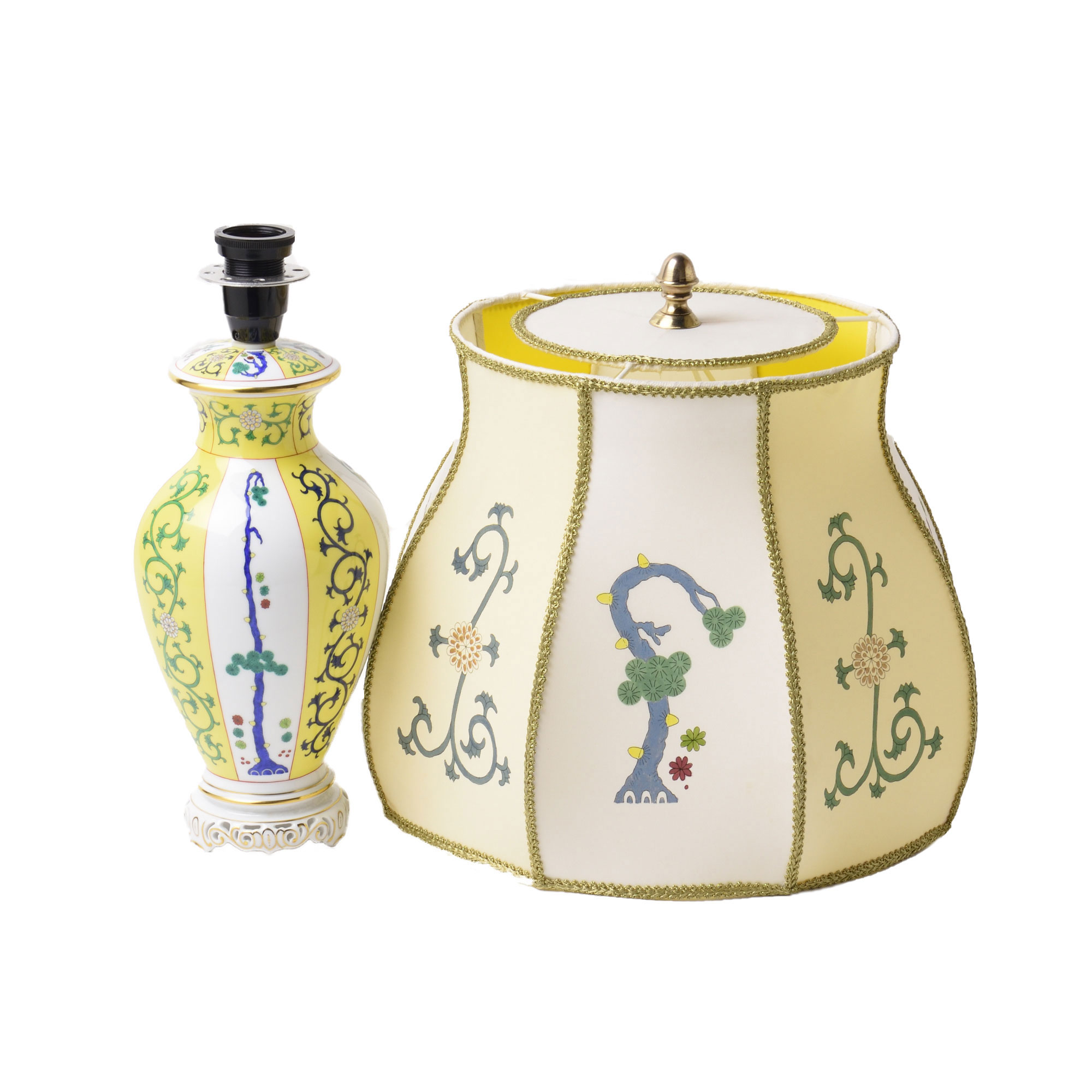 50%Off】【理由あり】ヘレンド(Herend) 電気スタンド(高さ:58cm