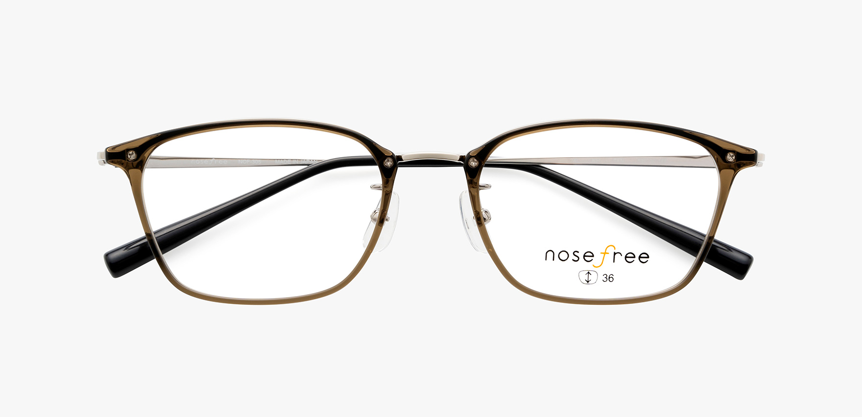 nosefree NOF-305(52 ｶｰｷ): メガネフレーム｜眼鏡市場【公式】(メガネ